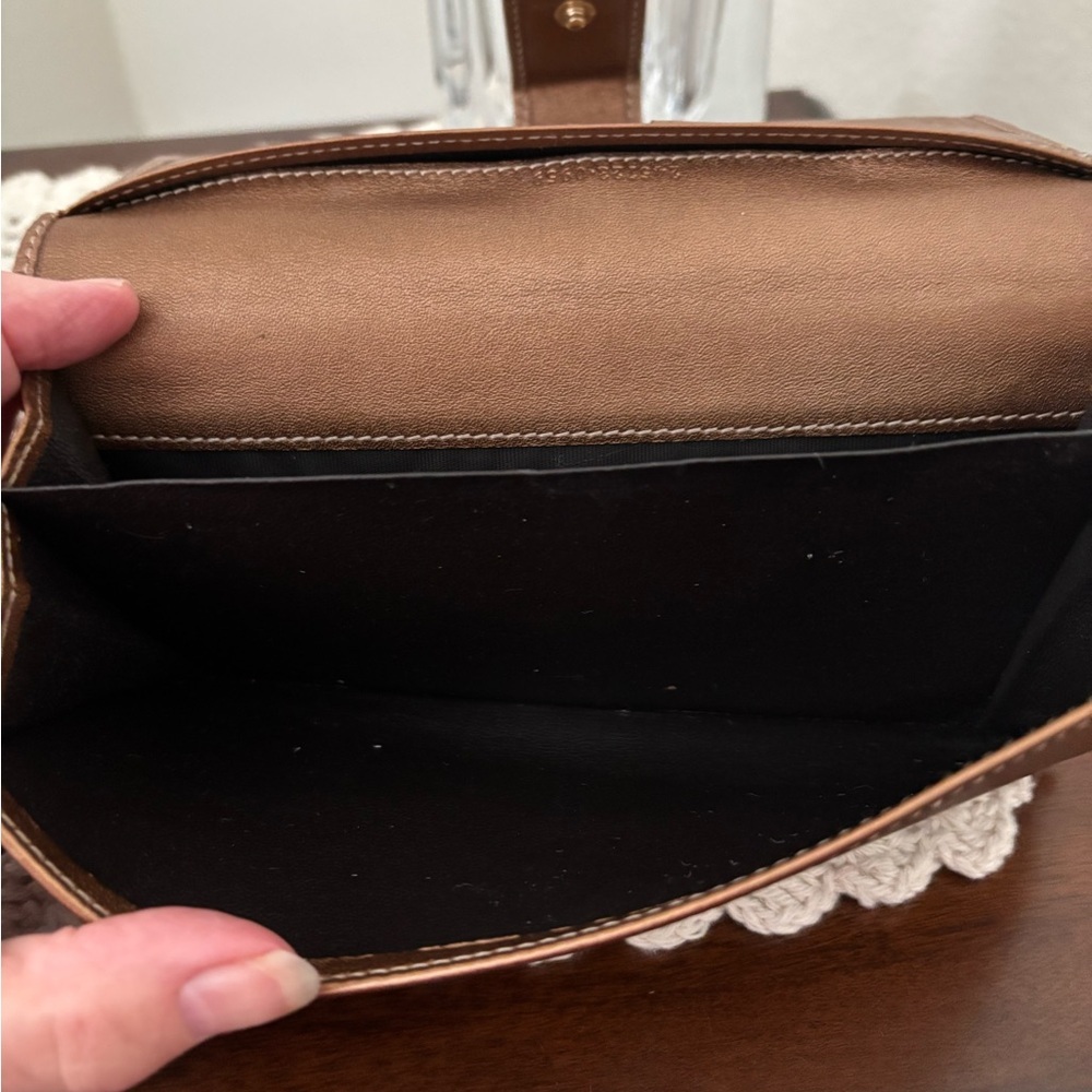 Gucci GG Logo Heart Canvas & Bronze Leather Continental Wallet - Picture 6 of 11
